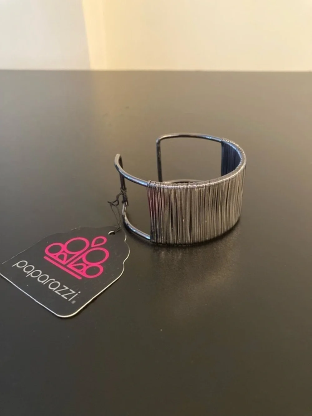 Paparazzi Silver Fringe Open Cuff Bracelet